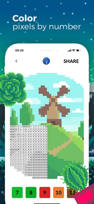 Nature Pixel Art Coloring Book(圖1)-速報App