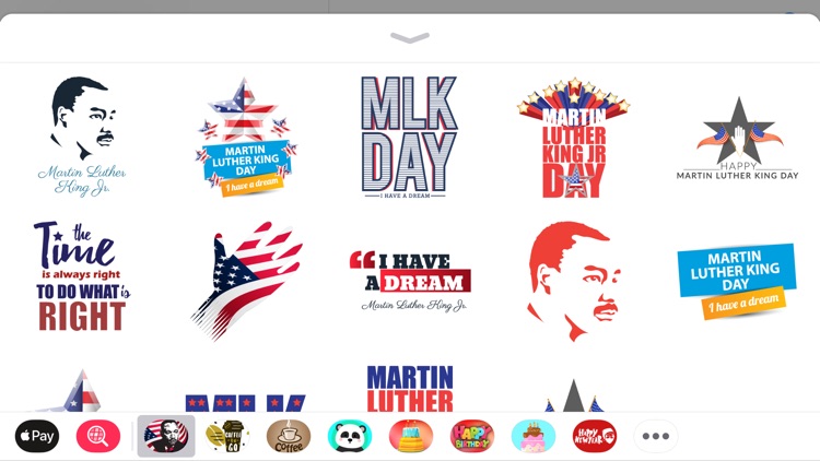 Martin Luther King Day Sticker screenshot-4