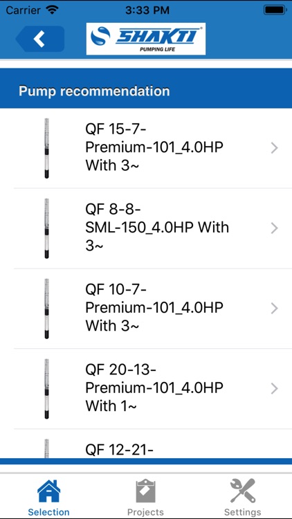 Shakti Pump Selector screenshot-3