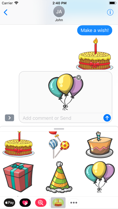 Birthday Celebrate Stickers screenshot 2