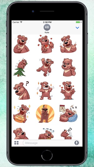 Cute Big Bear Stickers