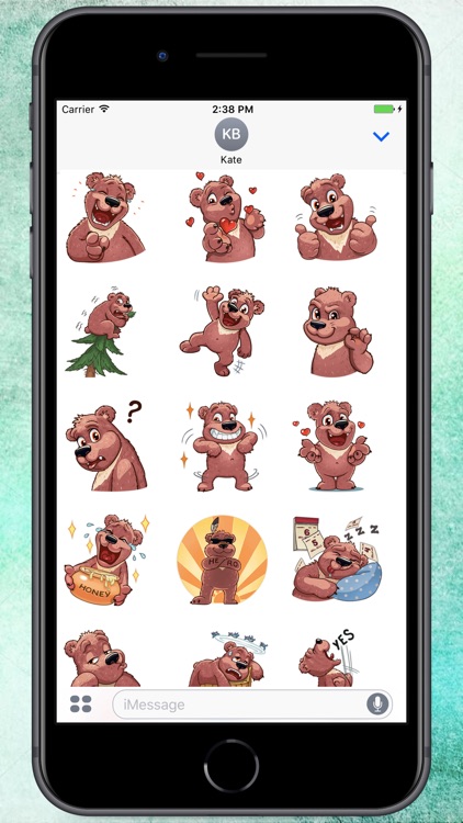 Cute Big Bear Stickers