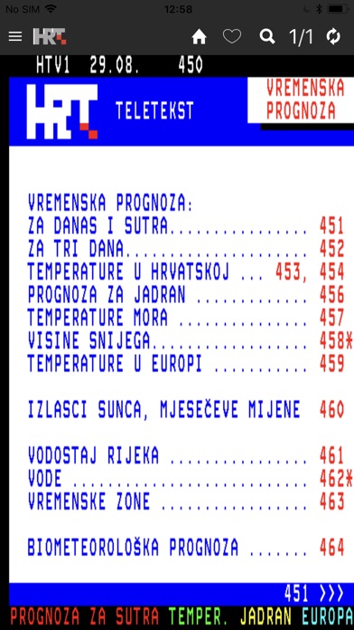 HRT Teletekst screenshot 4