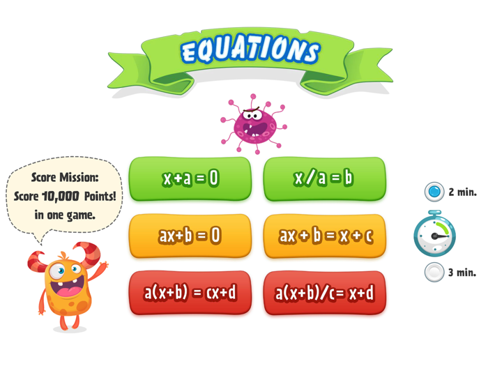 Solving Equations integers