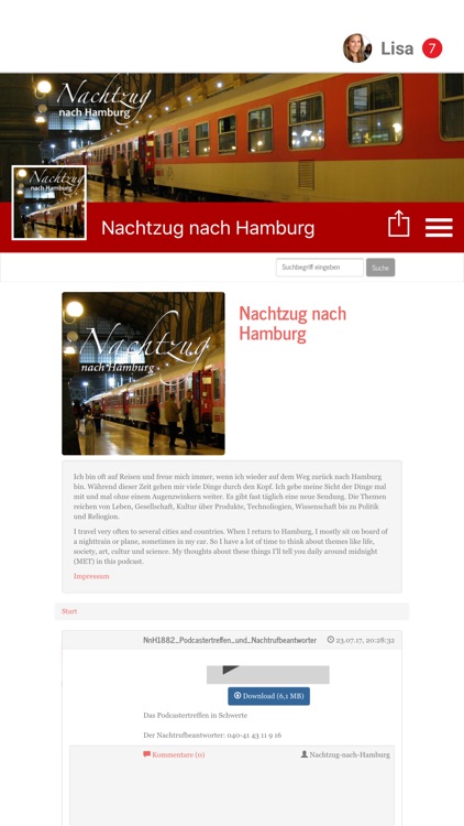 Nachtzug nach Hamburg