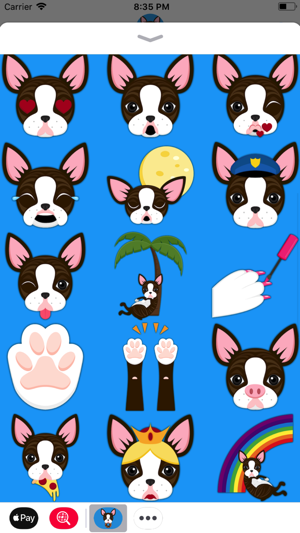 Brindle Boston Terrier Emoji(圖3)-速報App