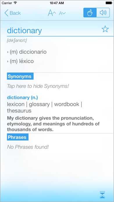 Spanish English Dictionary & Translator Screenshot 2