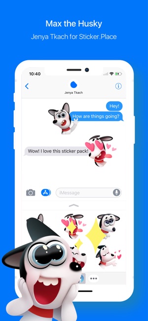 Max the Husky Stickers(圖1)-速報App