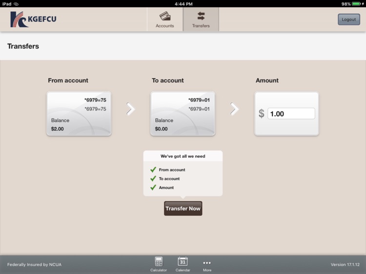 KGEFCU Tablet Banking screenshot-3
