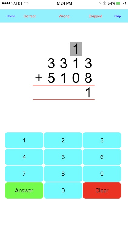 Addition - 1,2,3,4,5 digit additions screenshot-4