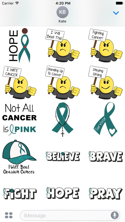 Ovarian Cancer Stickers