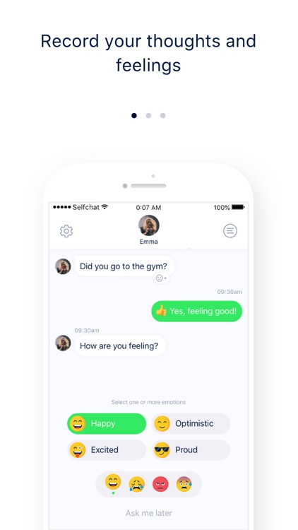 Selfchat - Emotion Tracker