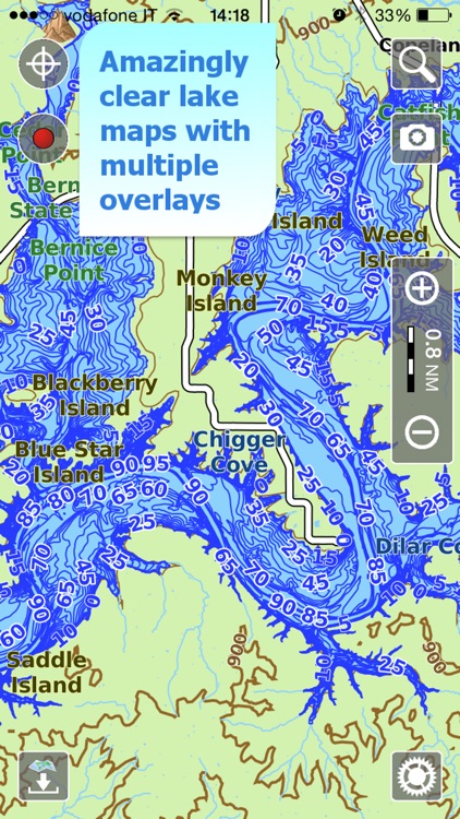 Aqua Map Missouri Lakes GPS