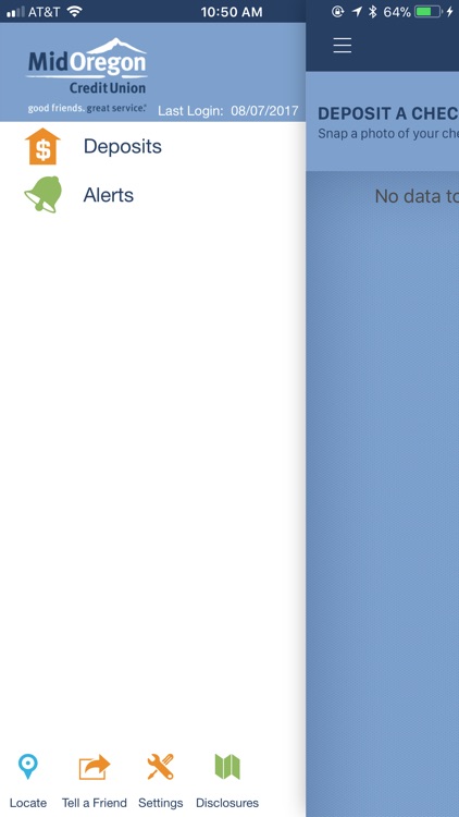 Mid Oregon Credit Union Mobile Deposit App