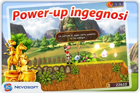 Supercow: funny farm arcade platformer screenshot 3