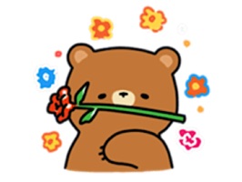 Cute And Lazy Bear Sticker