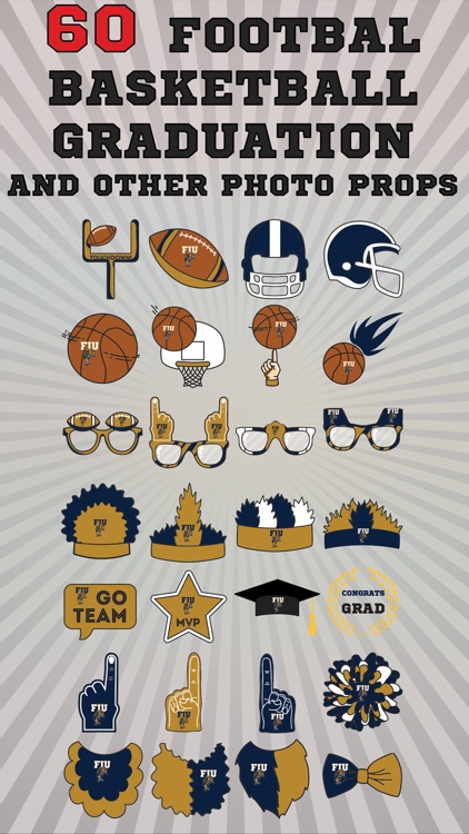 FIU Panthers PLUS Selfie Stickers