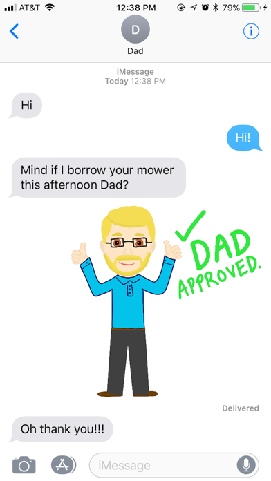 #1 Dad Stickers! screenshot 2