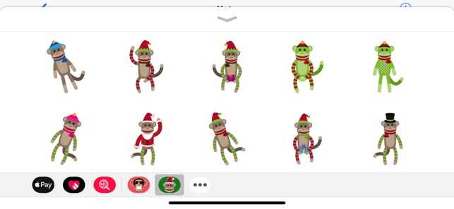 Merry Sock Monkey Stickers(圖3)-速報App