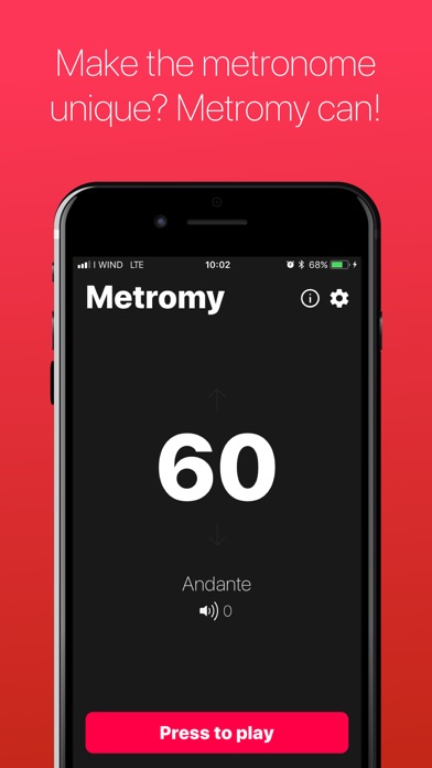 Metromy - portable metronome screenshot 2