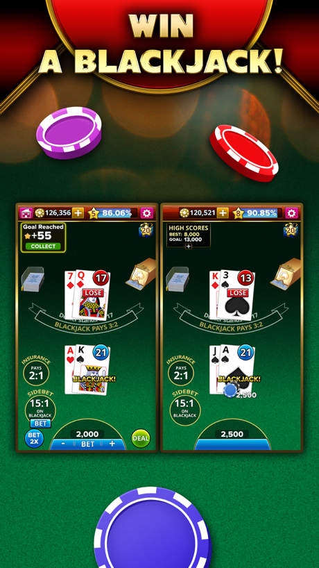 Cheats for Blackjack 21