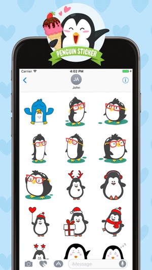 Penguin Stickers for iMessage(圖4)-速報App