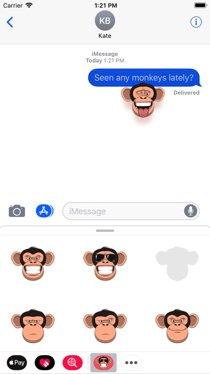 Fun Monkey Stickers