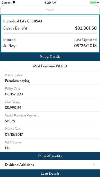 GUARDIAN® Accounts & Policies