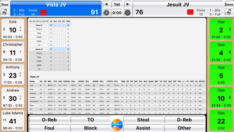 Basketball Stat Tracker Live screenshot-3