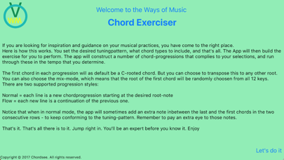 How to cancel & delete Chord Exerciser from iphone & ipad 1