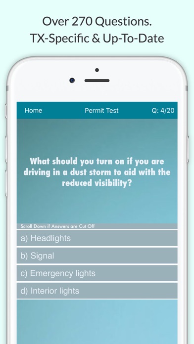 How to cancel & delete Texas DMV Permit Test from iphone & ipad 1