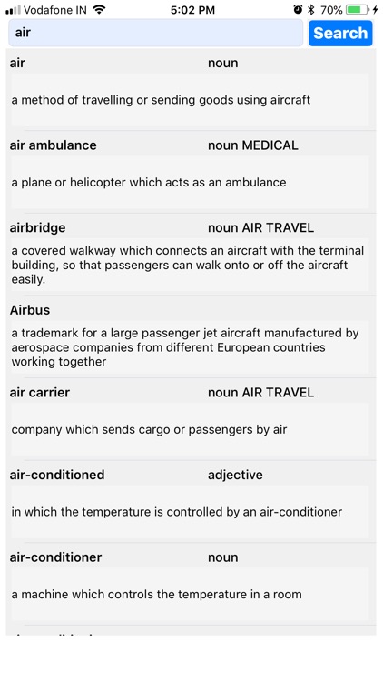 Travel & Leisure Dictionary