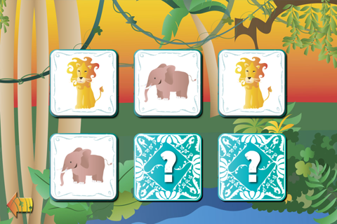 Jungle Animal Pairs Game PRO screenshot 2
