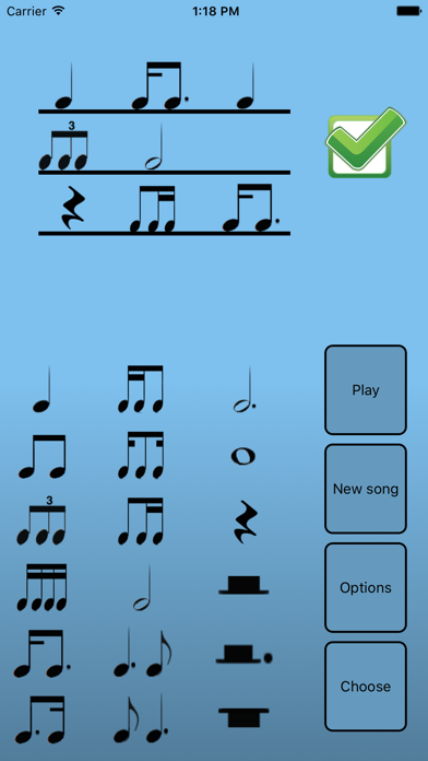 Rhythmic dictation trainer screenshot 4
