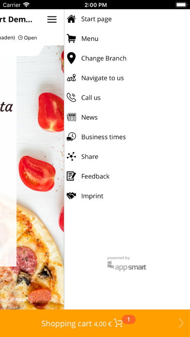 Pizza e Pasta bei app smart screenshot 3