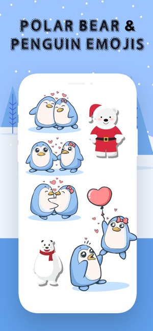 Polar Bear and Penguin Emojis(圖2)-速報App