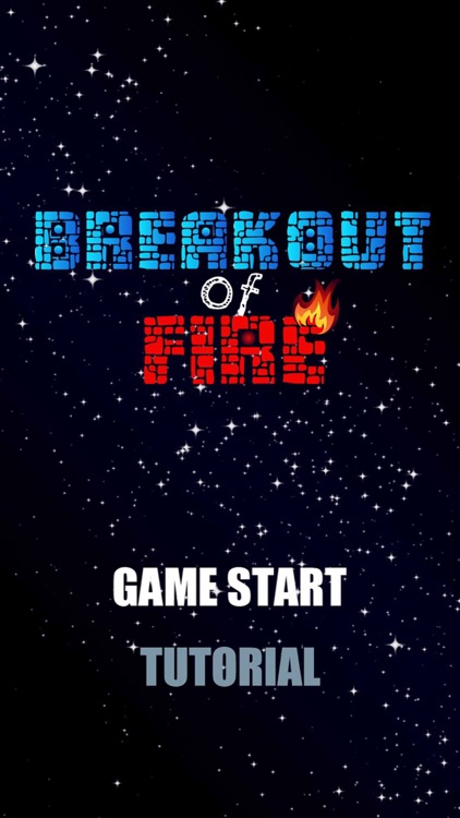 Breakout of fire - Arkanoid game