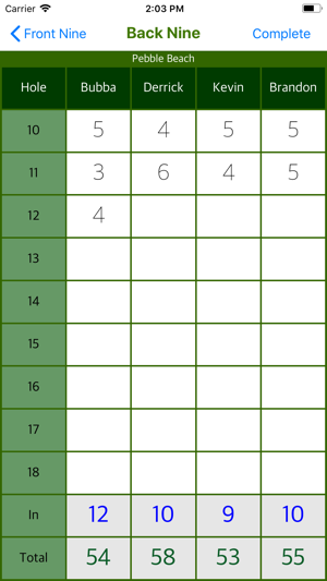 Bubba's Golf Scorecard(圖5)-速報App