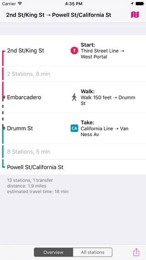 San Francisco Rail Map Lite(圖4)-速報App