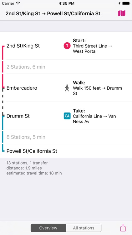 San Francisco Rail Map Lite screenshot-3