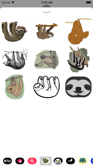 Slow Sloth Stickers(圖1)-速報App