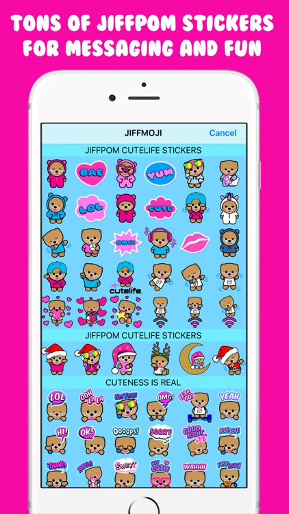 JIFFMOJI Stickers screenshot-3