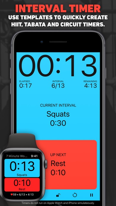 Seconds Interval Timer Hiit review screenshots