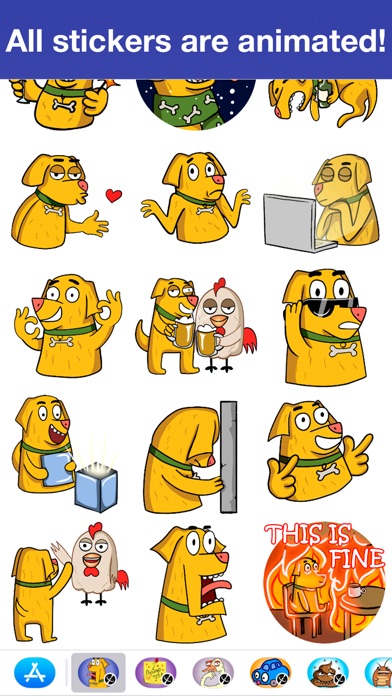 Dog Cooper - Animated stickers screenshot 3