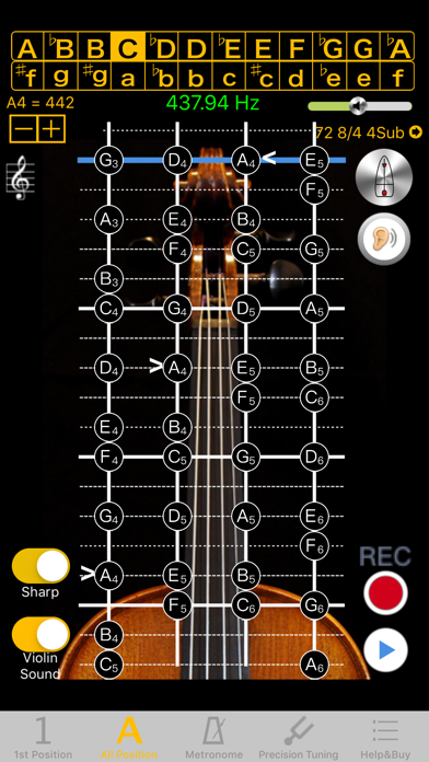 Violin Tuner - Pitch screenshot 4