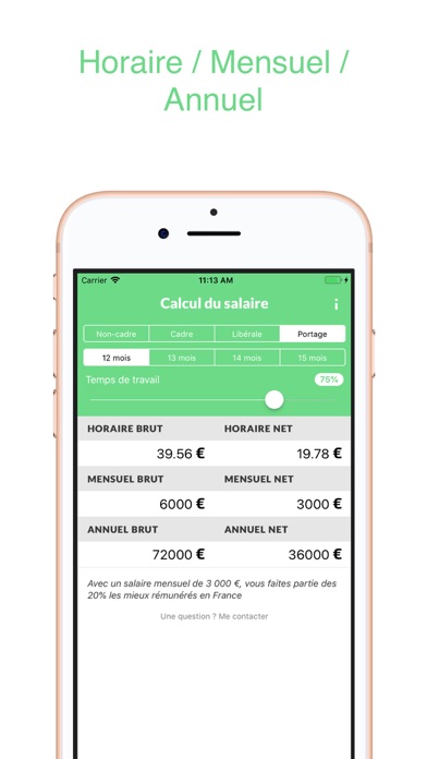 Salaires screenshot 3