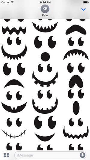 Halloween face simple emoji(圖3)-速報App