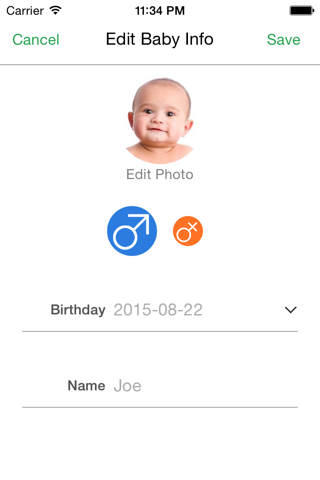 Baby Activity Tracker EX screenshot 4
