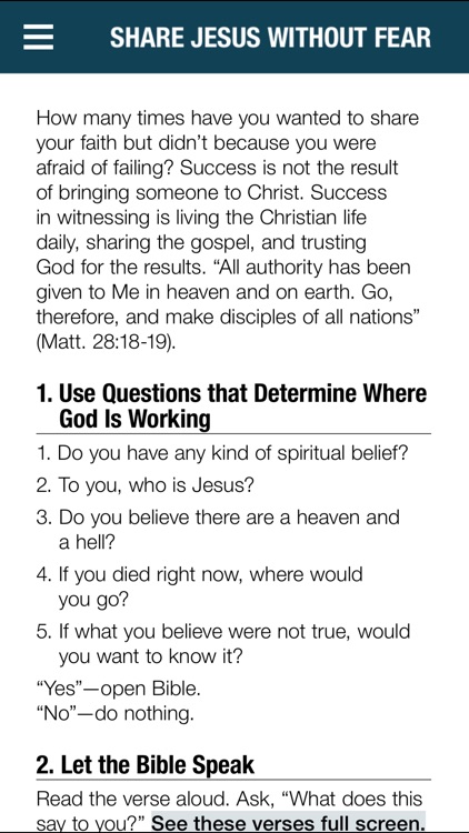Share Jesus Without Fear