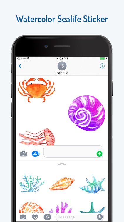 Watercolor Sea Life Emojis screenshot-3